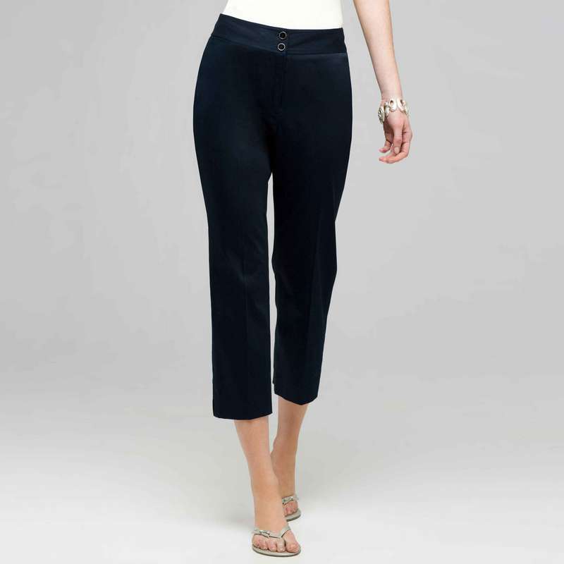 Crop Straight Leg Pant, Admiral Navy, large image number 0