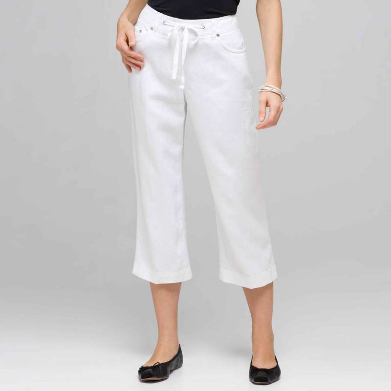 Classic Crop Pant, White, large image number 0